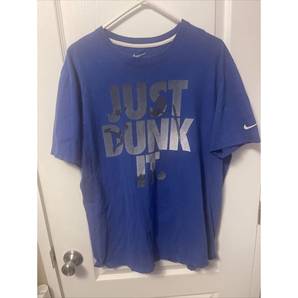 nike Just Dunk It T shirt mens Xl Blue I158